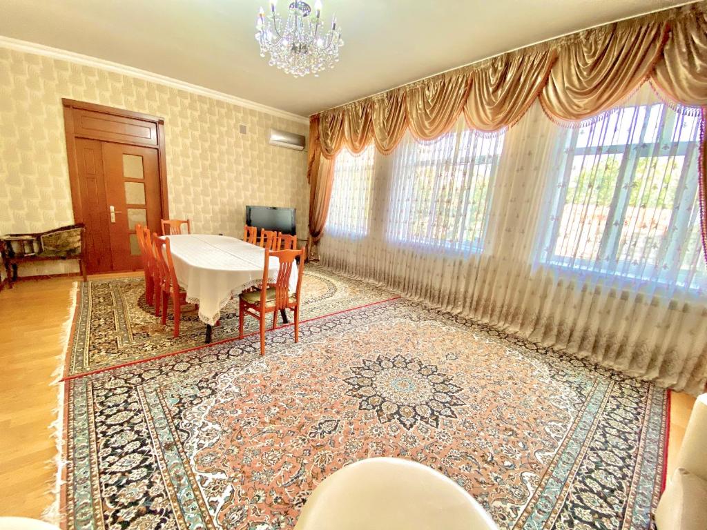 Posezení v ubytování House in Quba