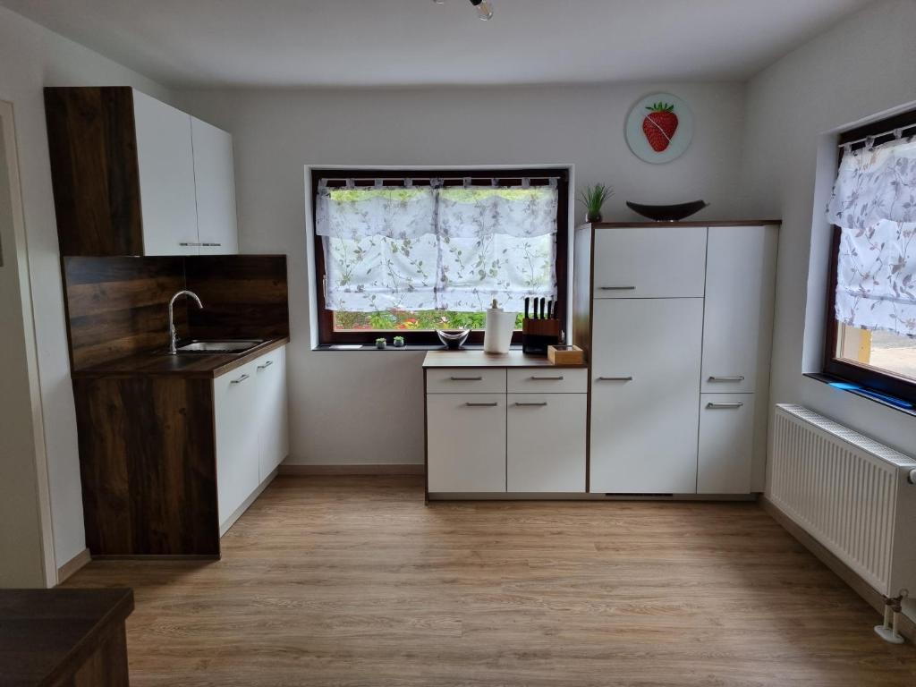 Kuchyň nebo kuchyňský kout v ubytování Ferienhaus Stefan