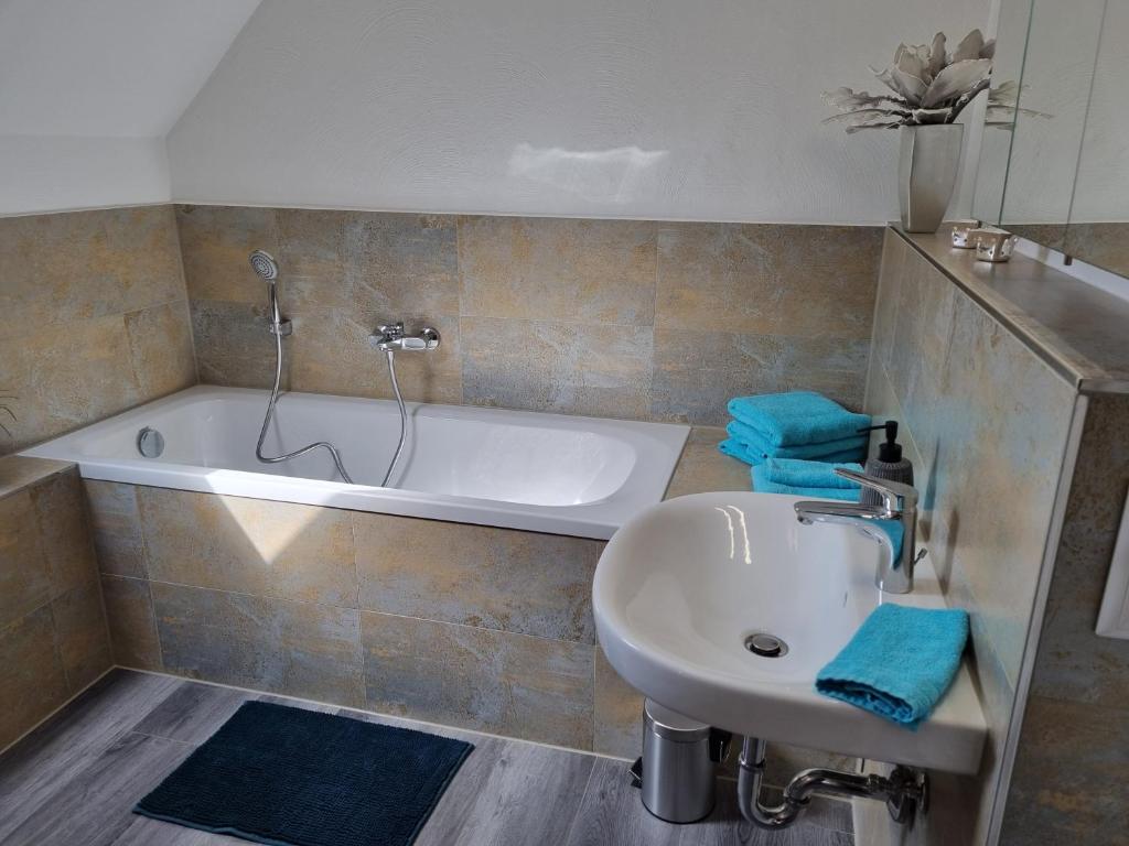 Koupelna v ubytování Ferienhaus Stefan