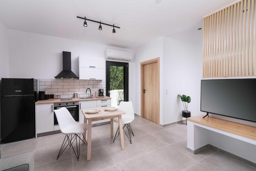 Kuchyň nebo kuchyňský kout v ubytování Euphoria Luxury Apartment