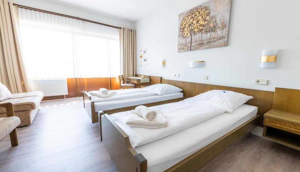 Postel nebo postele na pokoji v ubytování Hotel Lava Vulkaneifel