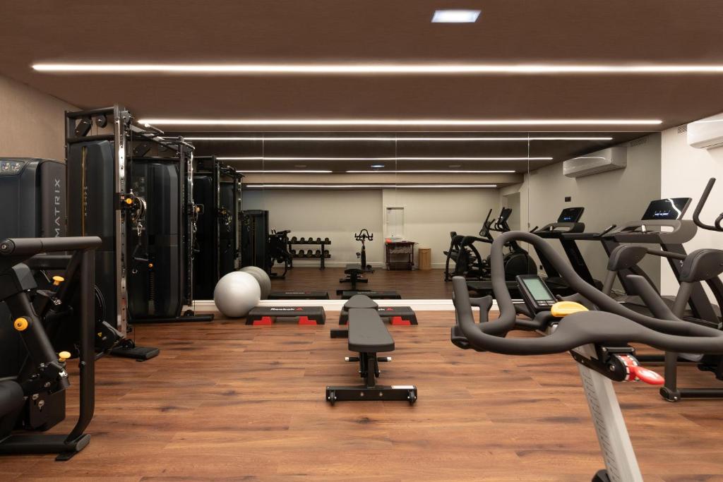 Fitness centrum a/nebo fitness zařízení v ubytování AP Dona Aninhas