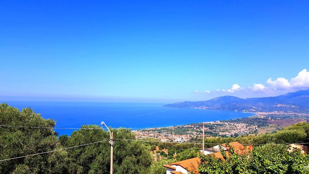 a view of a large body of blue water at Villa S.Antonio in Ascea