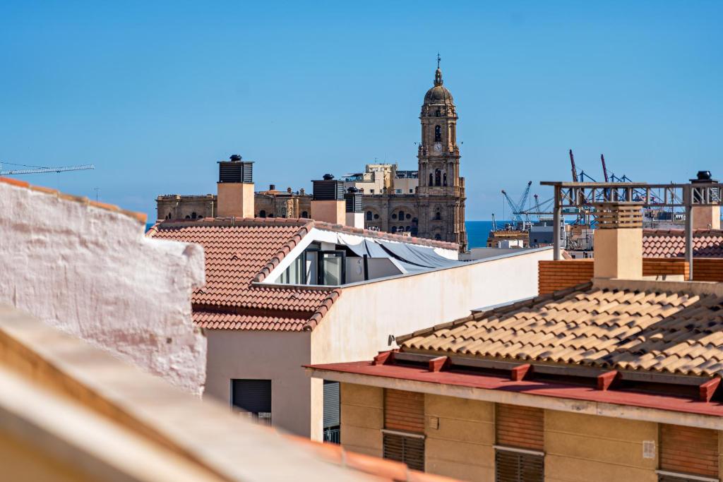Výhľad na mesto Malaga alebo výhľad na mesto priamo z apartmánu