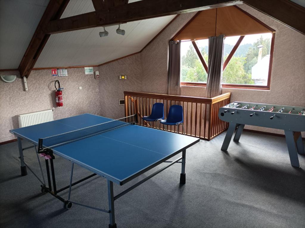 Stolní tenis v ubytování Hôtel L'Ecrin nebo okolí