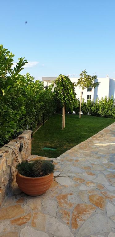 Zahrada ubytování Sea View Apartments Zaboric