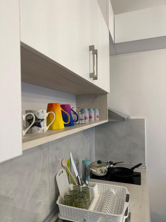 Köök või kööginurk majutusasutuses Apartman Aleks