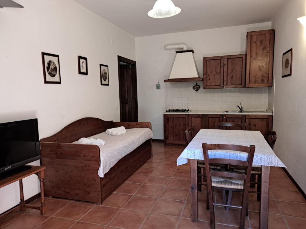 Kuchyň nebo kuchyňský kout v ubytování Antico Borghetto - Casa Vacanze