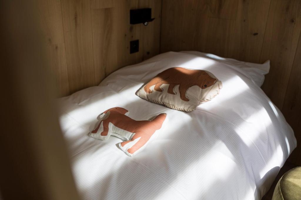 Postel nebo postele na pokoji v ubytování Wood (Forestia)