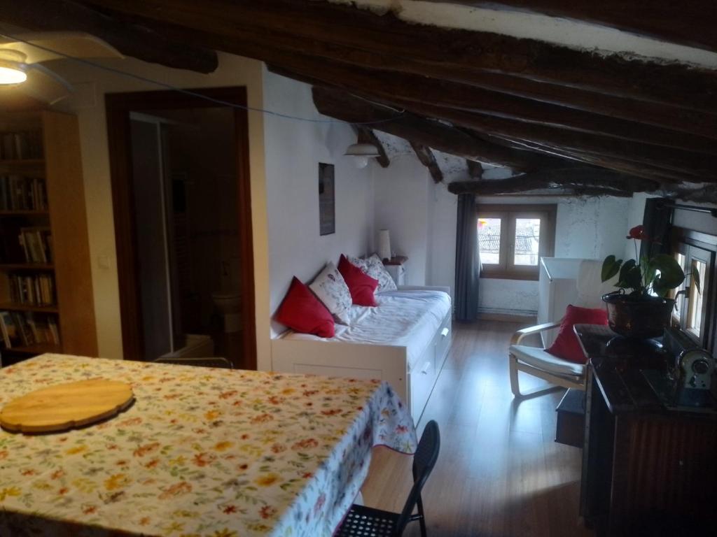Postel nebo postele na pokoji v ubytování Casa Rural 643km