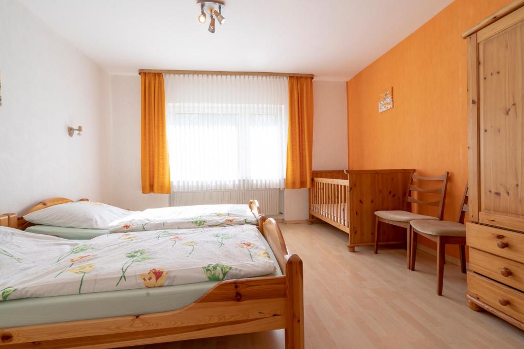 Postel nebo postele na pokoji v ubytování Ferienhof Rüßmann