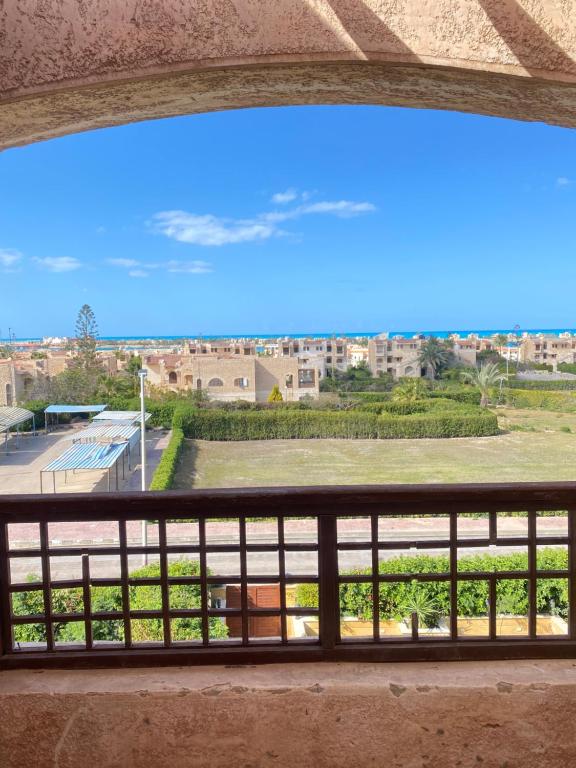 a view from a window in a building at مارينا الساحل الشمالي in El Alamein