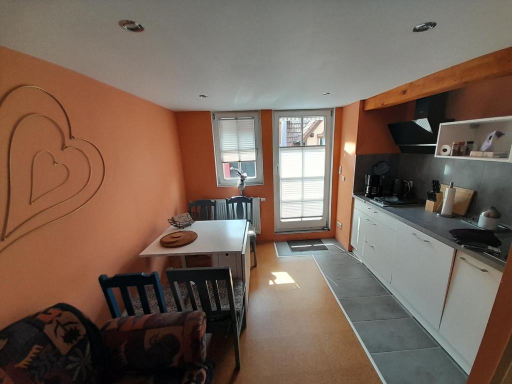 Kuchyň nebo kuchyňský kout v ubytování Ferienwohnung Camino