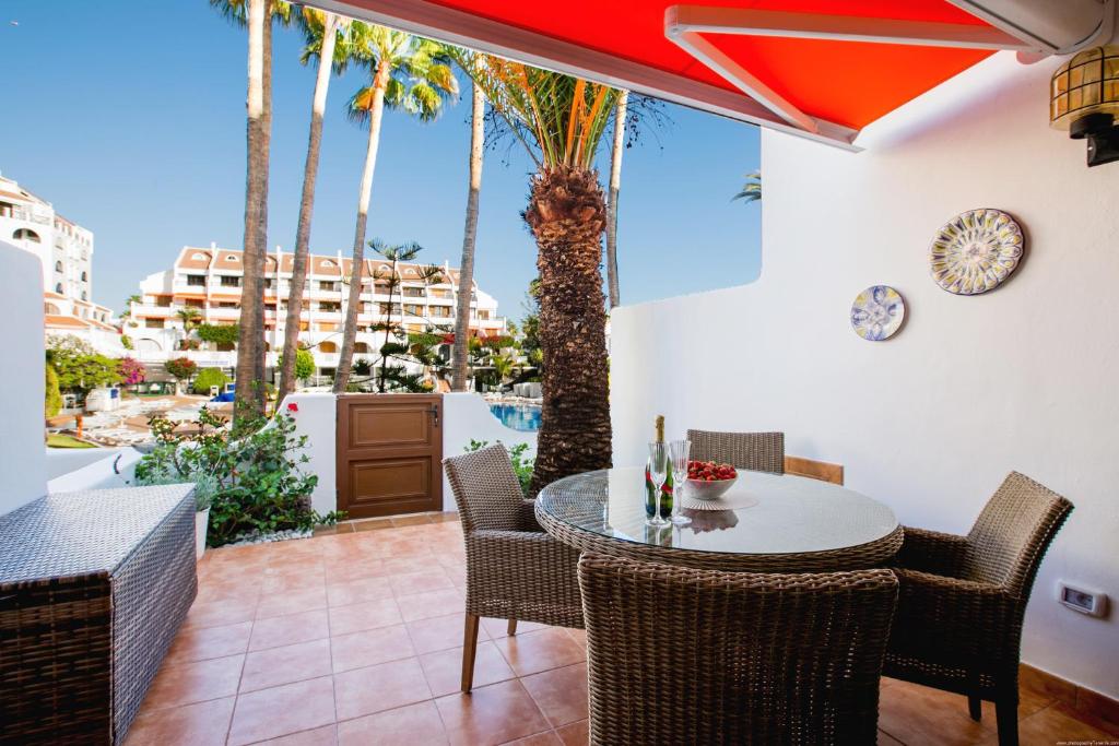 Ban công/sân hiên tại Luxury Palm Tenerife
