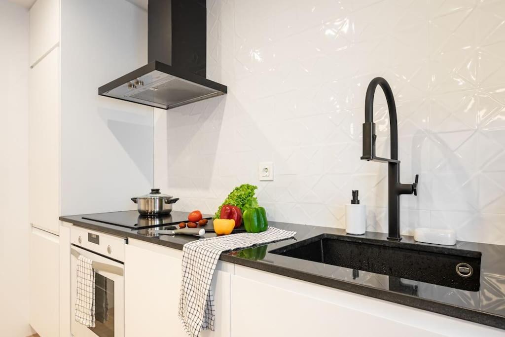 Kuchyň nebo kuchyňský kout v ubytování Apartamento San José