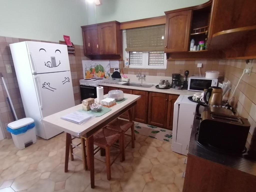 Kuchyň nebo kuchyňský kout v ubytování Iliahtida