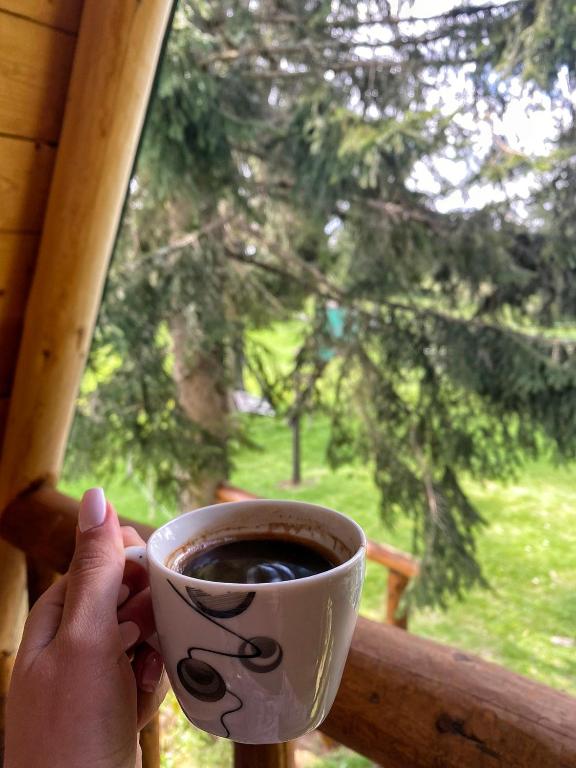 Příslušenství pro přípravu čaje a kávy v ubytování Cottage Uskoci
