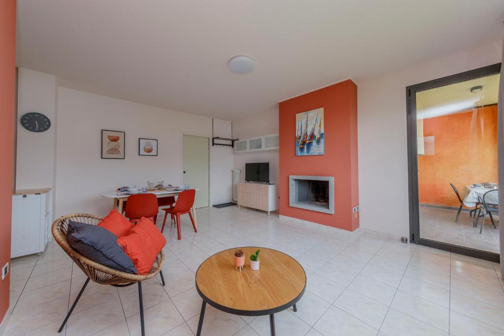 TV a/nebo společenská místnost v ubytování Residence Villa Ada E203