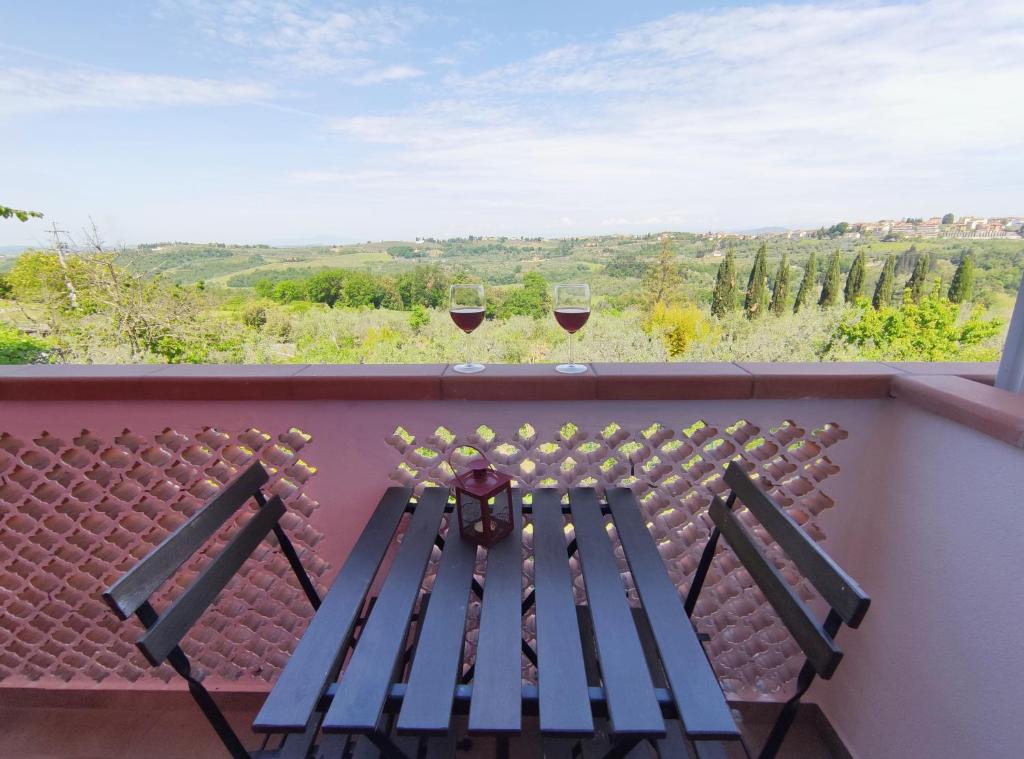 Balkón nebo terasa v ubytování Tuscan Orchard