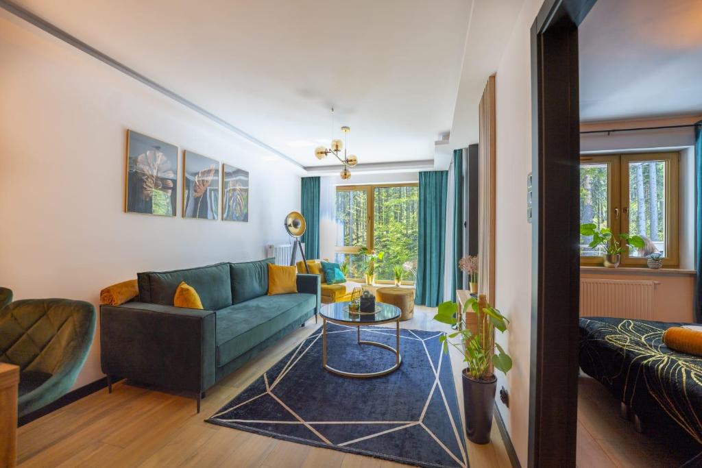 Χώρος καθιστικού στο Apartament Black Diamond