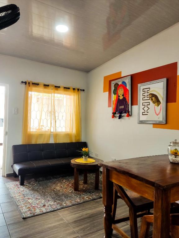 Posezení v ubytování Guajira House