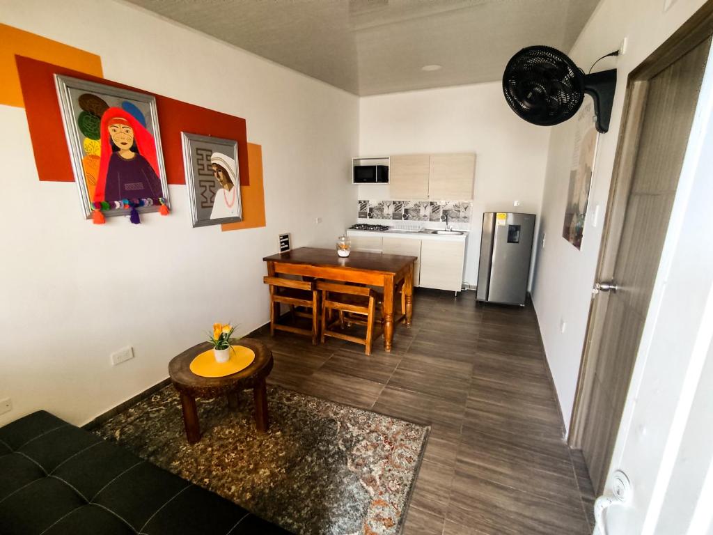 Kuchyň nebo kuchyňský kout v ubytování Guajira House