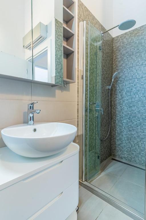 Kúpeľňa v ubytovaní Apartman Atika