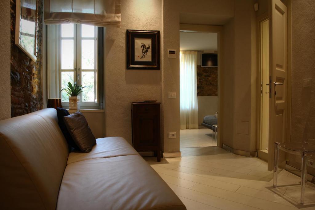 Posezení v ubytování Art Boutique Hotel Acchiappasogni