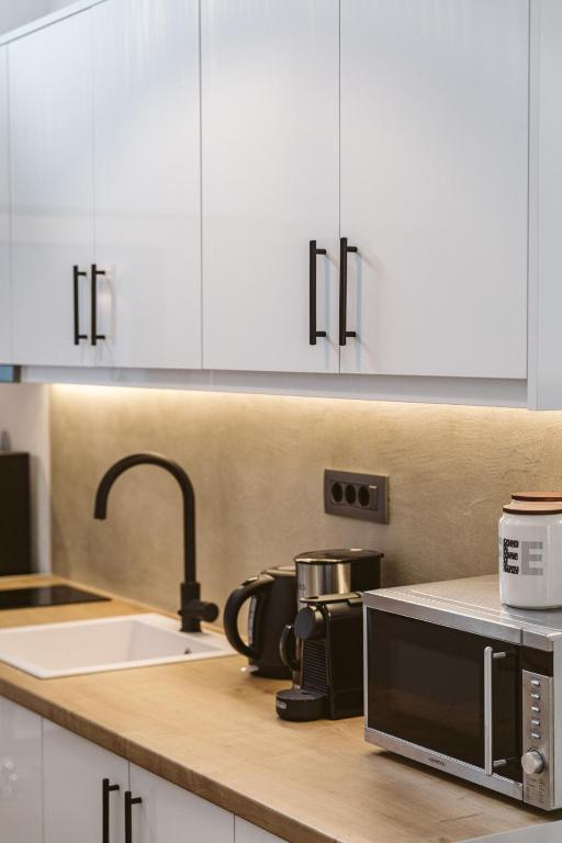 Kuchyň nebo kuchyňský kout v ubytování 23 Smart Suite