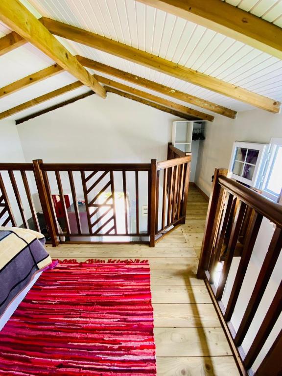 Postel nebo postele na pokoji v ubytování Bungalows Arc en Ciel