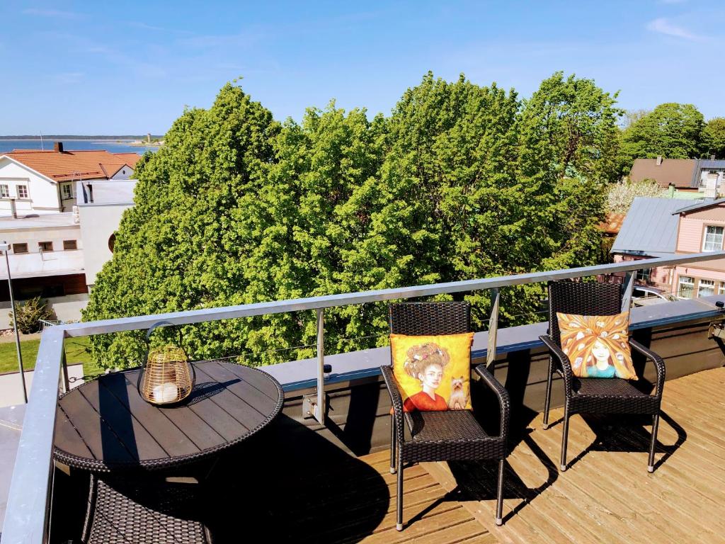 Balkón nebo terasa v ubytování Sunset Dream Apartment with a panoramic seaview