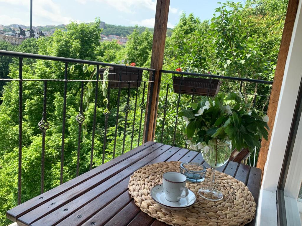 Balkón nebo terasa v ubytování Spring-Пролет Apartment, Old Town, Veliko Tărnovo