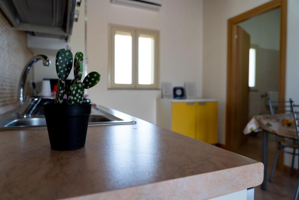 Kuchyň nebo kuchyňský kout v ubytování B&B L'Uliveto Rooms & Pool