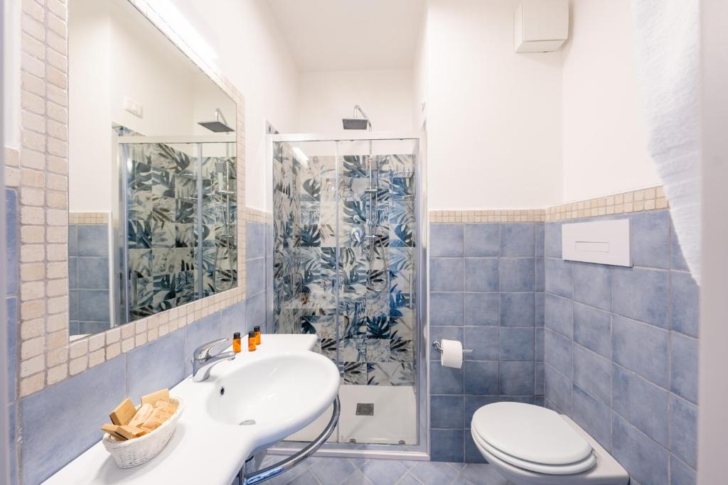 Koupelna v ubytování Hotel Corfù
