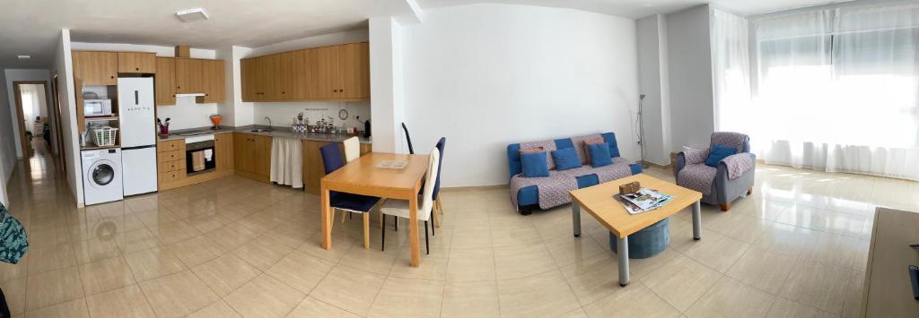 Kuchyň nebo kuchyňský kout v ubytování Apartamentos Wei