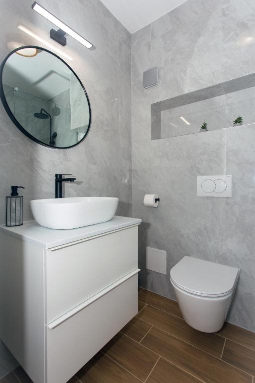 Kúpeľňa v ubytovaní Angolo Apartments