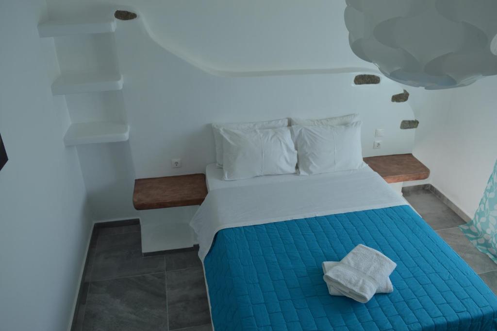 Il vento Mykonosにあるベッド
