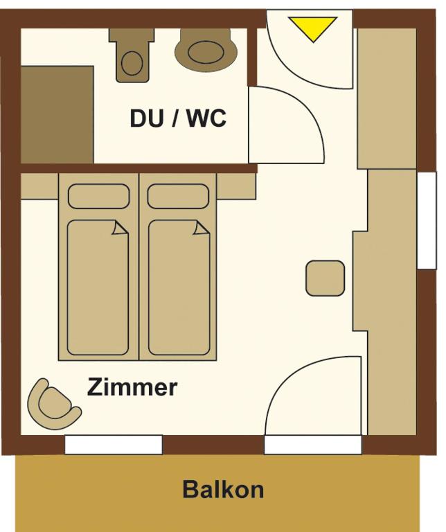 Plán poschodí v ubytovaní Landhaus Kaiserblick