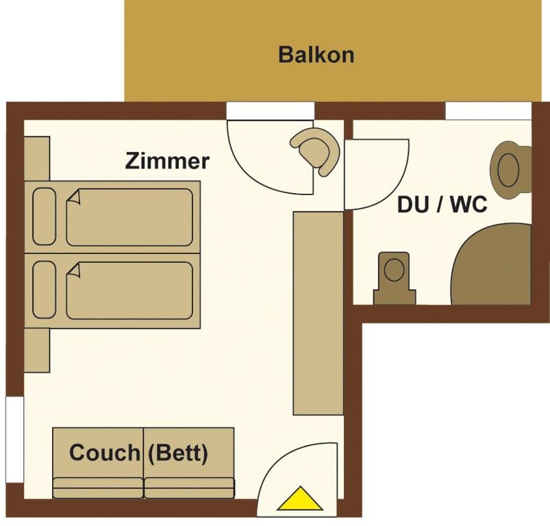 Plán poschodí v ubytovaní Landhaus Kaiserblick