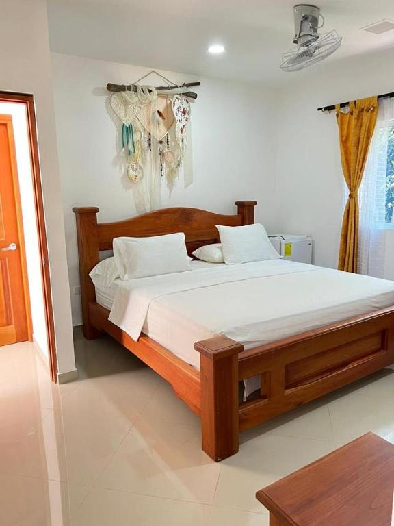 Postel nebo postele na pokoji v ubytování Eco hotel el bosque