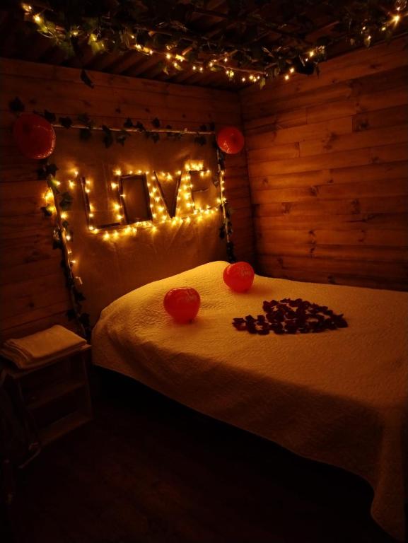 Postel nebo postele na pokoji v ubytování Glamping entre bosques