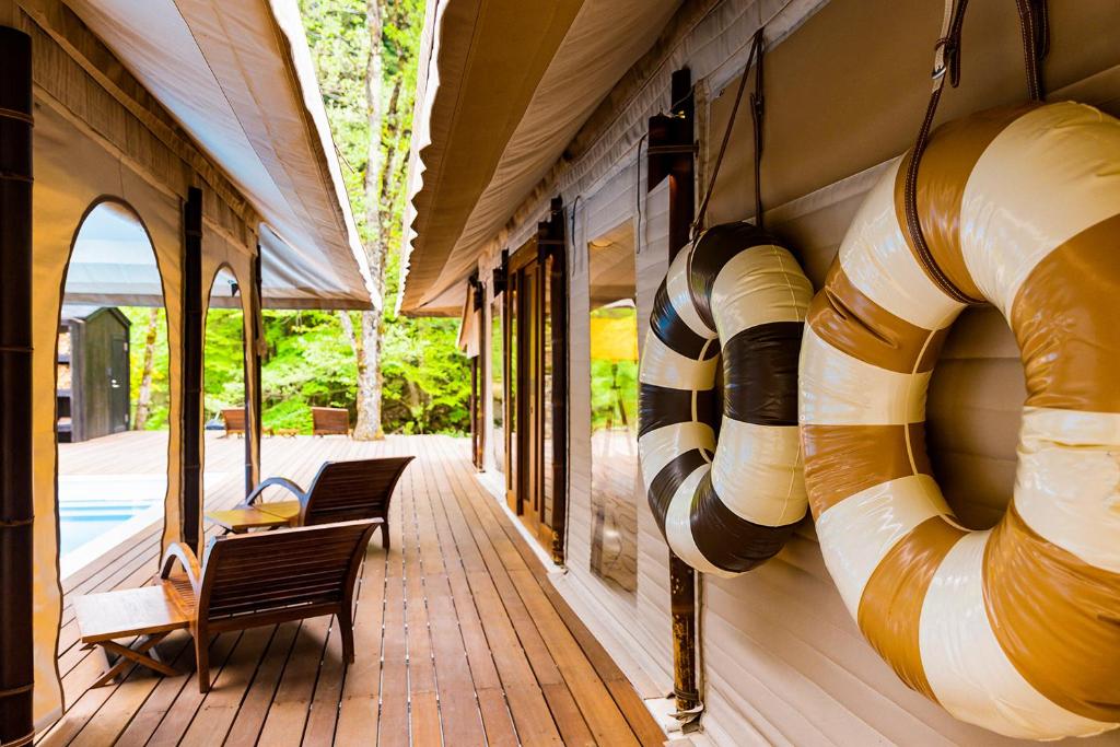 Posezení v ubytování KEIKOKU GLAMPING TENT