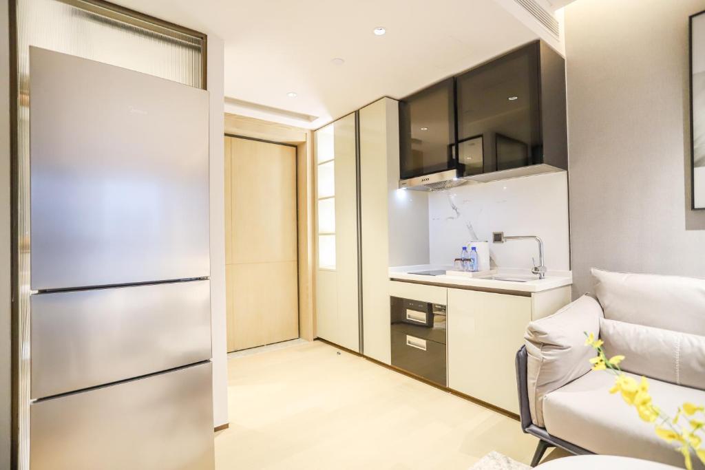 Kuchyň nebo kuchyňský kout v ubytování Canopy Executive Apartments - Shenzhen Futian Center