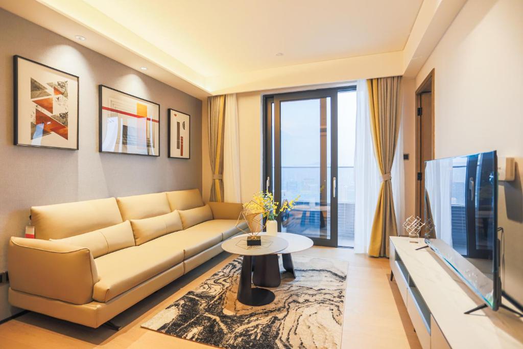 Posezení v ubytování Canopy Executive Apartments - Shenzhen Futian Center