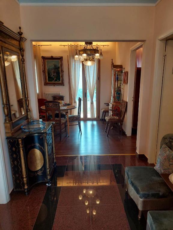 Posezení v ubytování Kalypso Home F