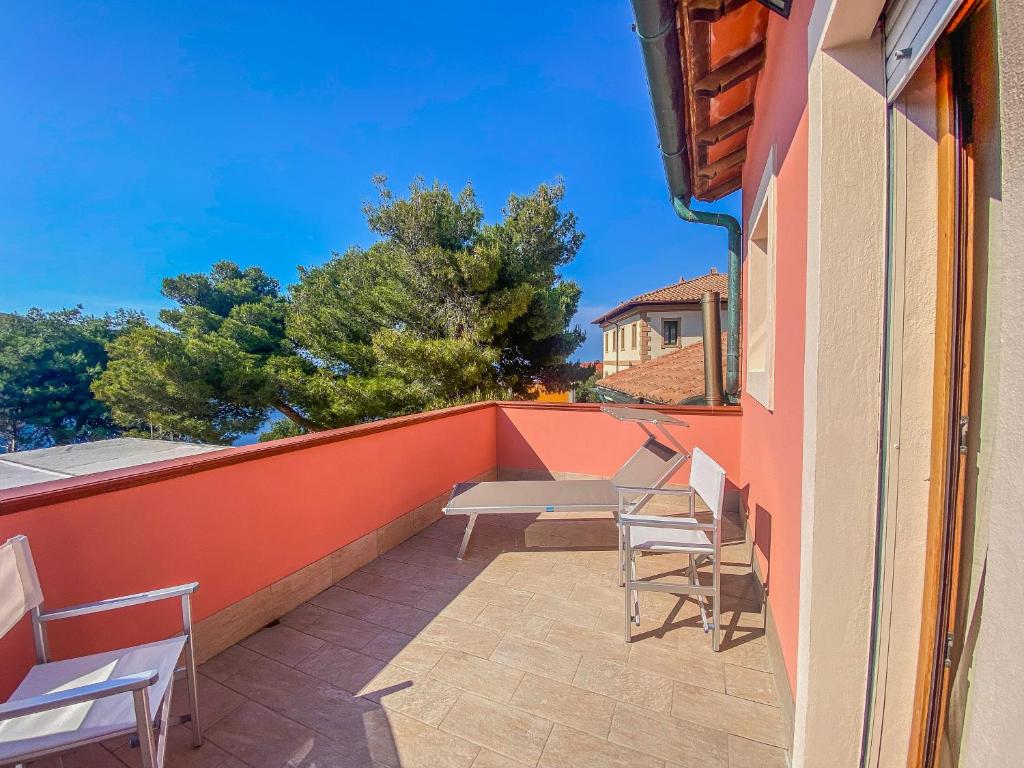 Balkón nebo terasa v ubytování La Mandola eco Hostel