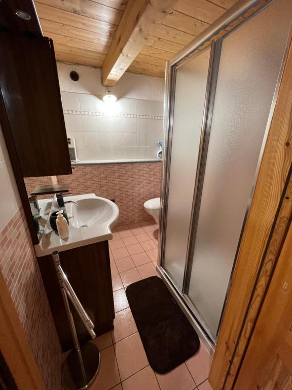 A bathroom at Grandze du Pleiney