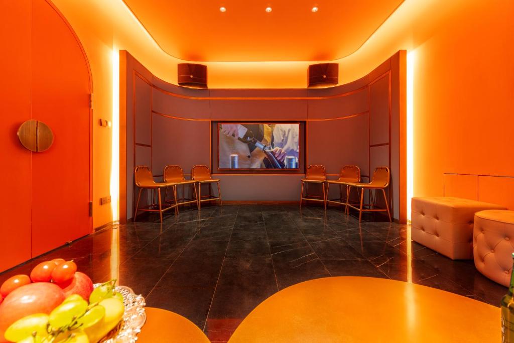 TV a/nebo společenská místnost v ubytování WishGarden Resort