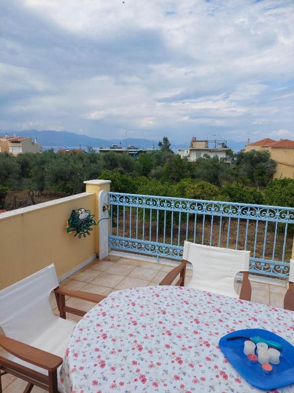 Balkón nebo terasa v ubytování Kalypso Home F