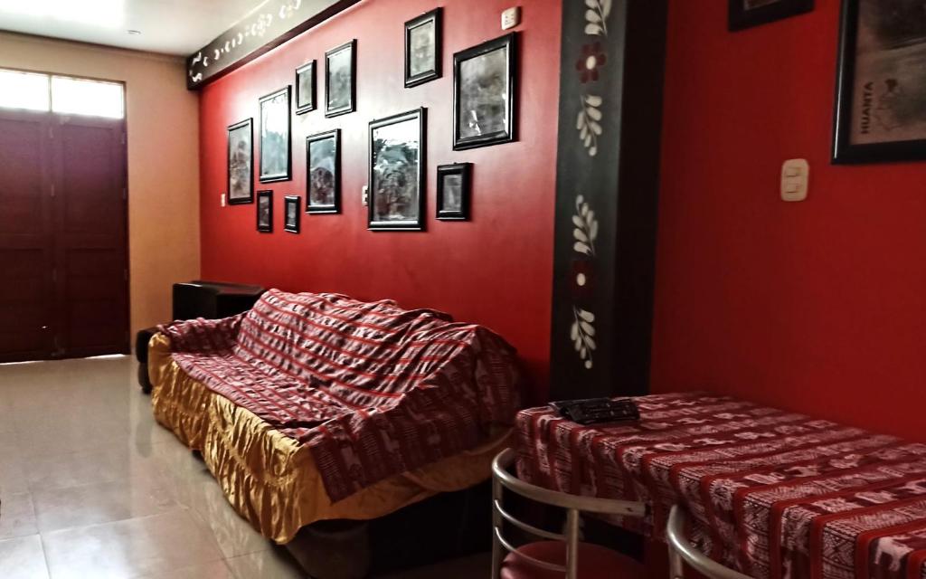 Posezení v ubytování Casa Sucre Hostel Ayacucho